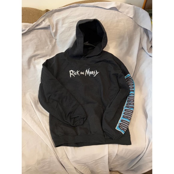 Rick and Morty Other - Rick and Morty Black Hoodie Mens L